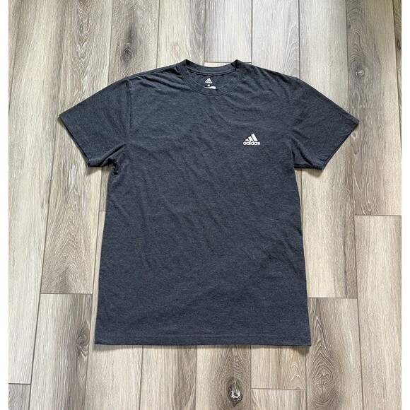 Adidas Golf Short Sleeve Tee Shirt Heather Gray White Logo Mens Size Medium - Picture 1 of 9